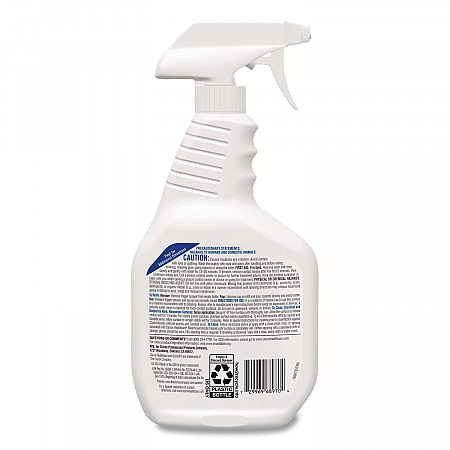 Bleach Germicidal Cleaner, Unscented, 32 oz Spray Bottle (68970EA)