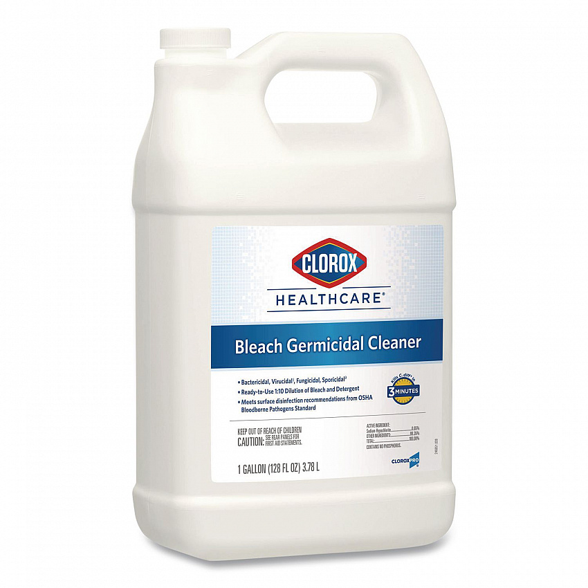 Bleach Germicidal Cleaner, Unscented, 128 oz Refill Bottle (68978EA)