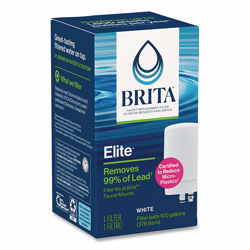 On Tap Faucet Water Filter System Replacement Filters, Faucet Filter, White (36309EA)
