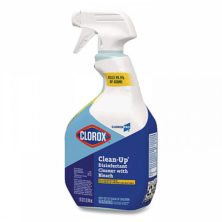 CloroxPro Clean-Up Disinfectant Cleaner with Bleach, Fresh Scent, 32 oz Smart Tube Spray Bottle (35417EA)