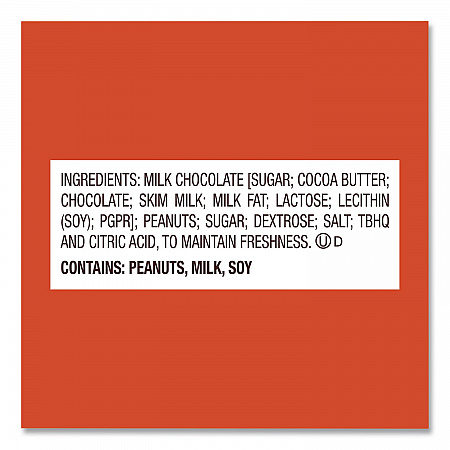 Snack Size Peanut Butter Cups, Jumbo Bag, 19.5 oz Bag (24600012)