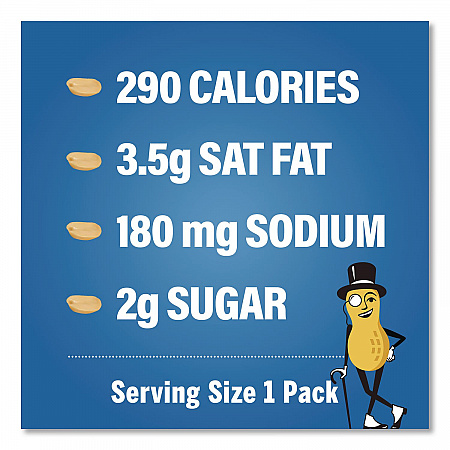 Salted Peanuts, 1.75 oz Pack, 18 Packs/Box (20900627)