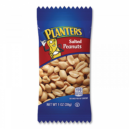 Salted Peanuts, 1 oz Pack, 48/Box (22000760)
