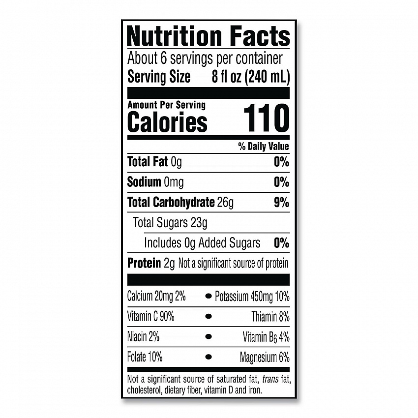 Orange Juice Pulp Free, 52 oz Bottle, 2/Pack (90200102)