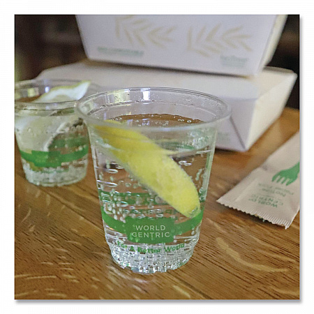 PLA Clear Cold Cups, 7 oz, Plastic, Clear, 2,000/Carton (CPCS7)
