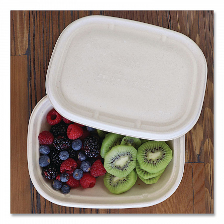 Fiber Lids for Fiber Containers, 8.9 x 6.9 x 0.4, Natural, Paper, 400/Carton (CTLSCU3LF)
