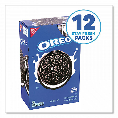Cookies, Chocolate, 12 Individually Wrapped Sleeves, 3 lb 14.67 oz Box, 1 Box/Carton (22002637)