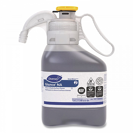 Glance NA Glass and Multi-Surface Cleaner SC, Unscented, 1.4 L SmartDose, 2/Carton (101106662)