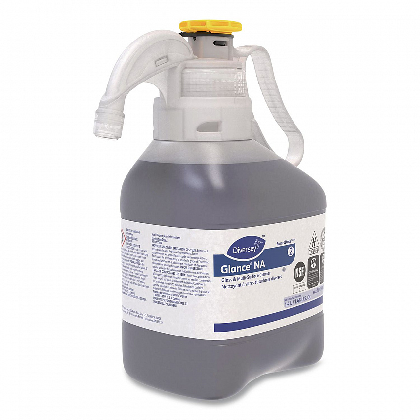 Glance NA Glass and Multi-Surface Cleaner SC, Unscented, 1.4 L SmartDose, 2/Carton (101106662)
