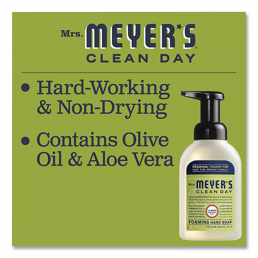 Clean Day Foaming Hand Soap, Lemon Scent, 10 oz, 4/Carton (383417)