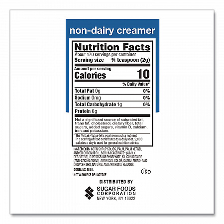 Non-Dairy Coffee Creamer, Original, 12 oz Canister (90780)