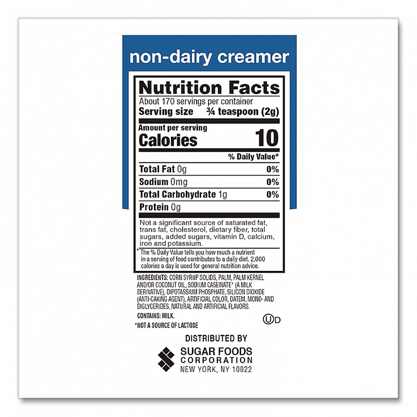 Non-Dairy Coffee Creamer, Original, 12 oz Canister (90780)