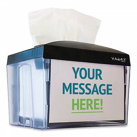 Valay Table Top Napkin Dispenser, 6 x 6.5 x 8, Black (NT222)
