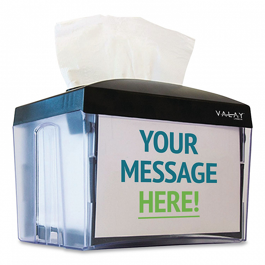 Valay Table Top Napkin Dispenser, 6 x 6.5 x 8, Black (NT222)