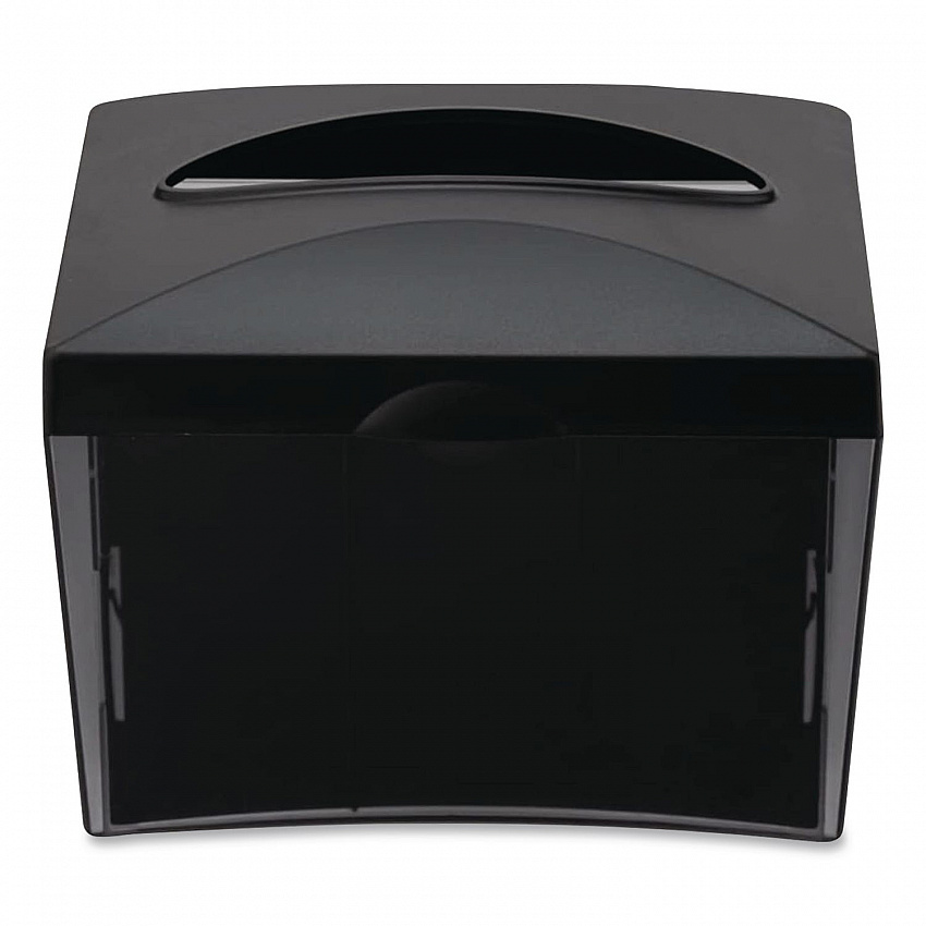 Valay Table Top Napkin Dispenser, 6 x 6.5 x 8, Black (NT222)