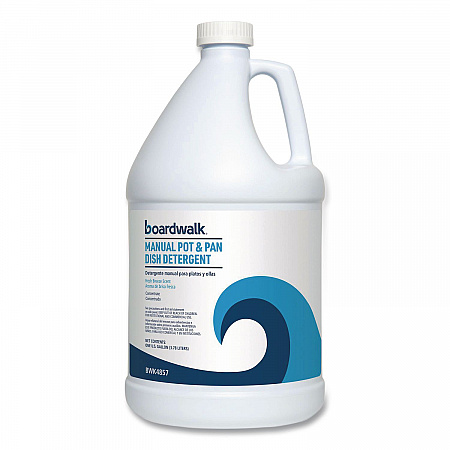 Manual Pot and Pan Dish Detergent, Fresh Breeze Scent, 1 gal Bottle, 4/Carton (4857)