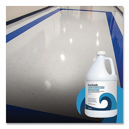 Luxury Floor Cleaner and Protectant, Lemon Scent, 1 gal Bottle, 4/Carton (4854)