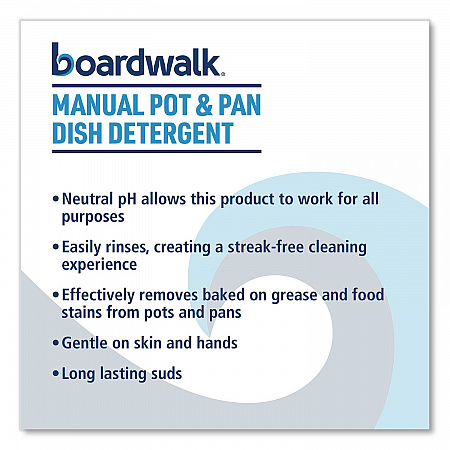 Manual Pot and Pan Dish Detergent, Fresh Breeze Scent, 1 gal Bottle, 4/Carton (4857)