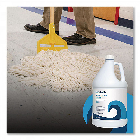 Neutral Floor Cleaner, Lemon Scent, 1 gal Bottle, 4/Carton (4855)
