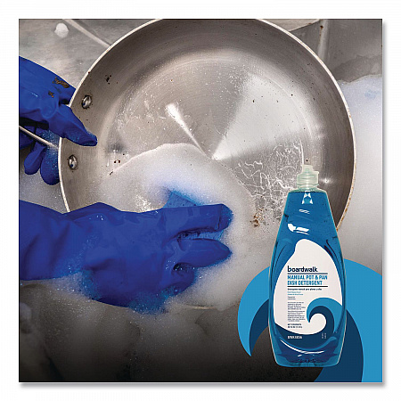 Manual Pot and Pan Dish Detergent, Fresh Breeze Scent, 38 oz Bottle, 8/Carton (4856)
