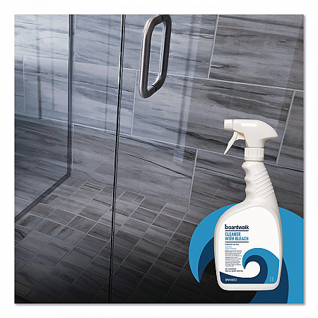 Cleaner with Bleach, Apple Scent, 32 oz Bottle, 12/Carton (4832)