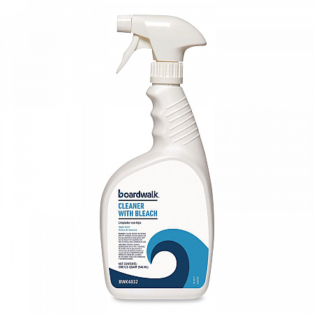 Cleaner with Bleach, Apple Scent, 32 oz Bottle, 12/Carton (4832)