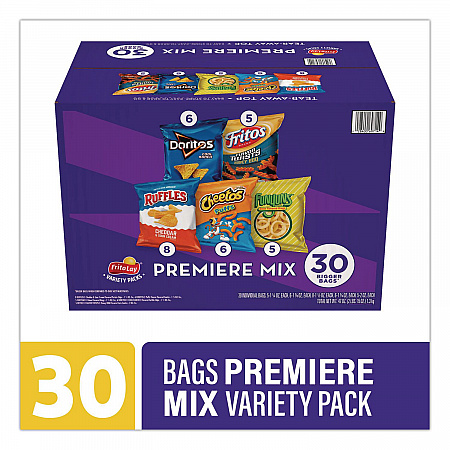 Premiere Mix Variety Pack, Assorted Flavors, Assorted Sizes, 30 Bags/Carton (22002670)
