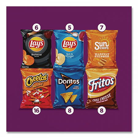 Flavor Mix Variety Pack, Assorted Flavors, 1 oz Bag, 50 Bags/Carton (22002671)
