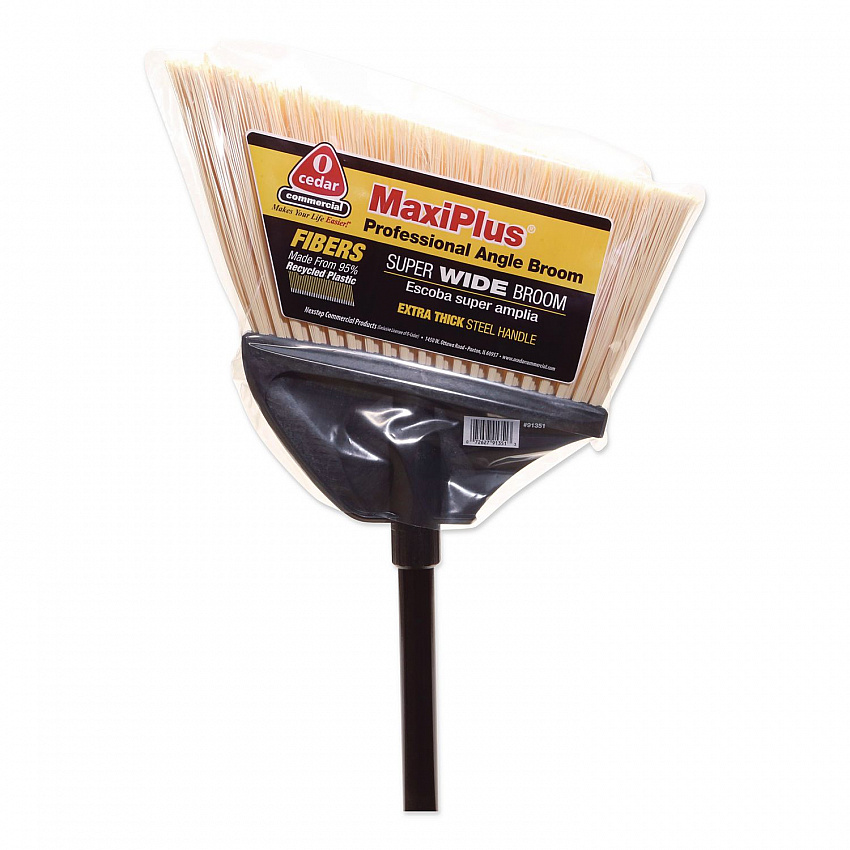 MaxiPlus Professional Angle Broom, 51" Length, Black (91351EA)