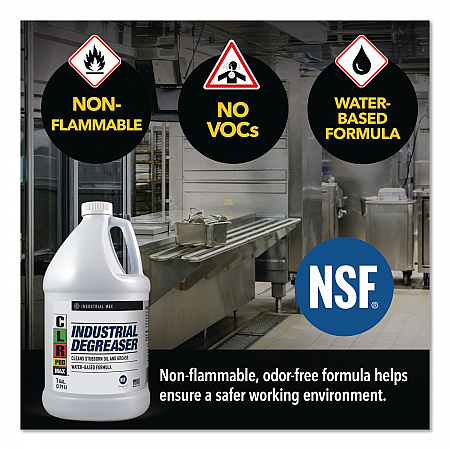 MAX Industrial Degreaser, 1 gal Jug, 4/Carton (DGR4PROMCT)