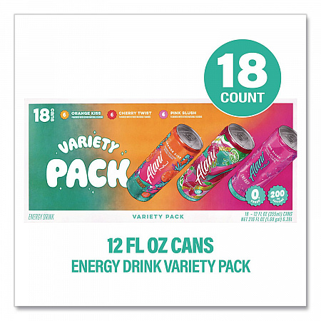 Energy Sweet Splash Variety Pack, Assorted Flavors, 12 oz Can, 18/Carton (22002374)