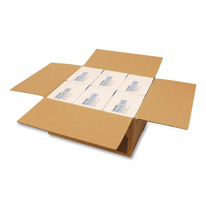 Eraser Pads, 2.5 x 4.5, 1" Thick, White, 6 Pads/Pack, 6 Packs/Carton (ERASERPAD)