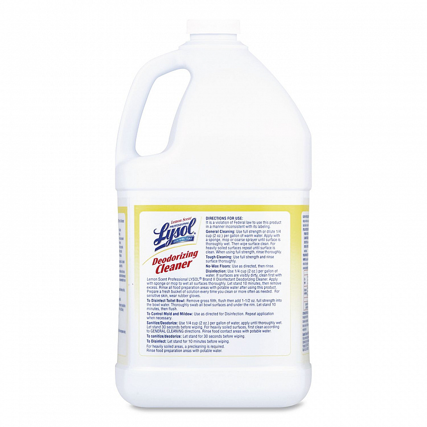 Disinfectant Deodorizing Cleaner Concentrate, Lemon Scent, 1 gal Bottle (76334)