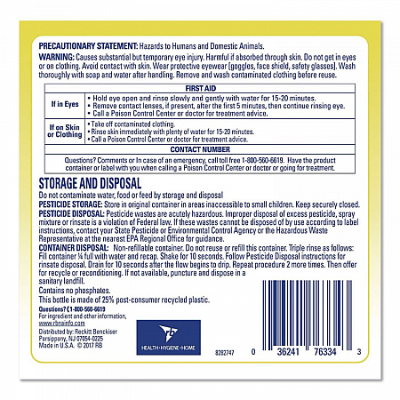 Disinfectant Deodorizing Cleaner Concentrate, Lemon Scent, 1 gal Bottle (76334)