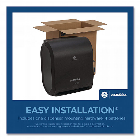 enMotion Automated Touchless Towel Dispenser, 9.5 x 14.7 x 17.3, Black (59462A)