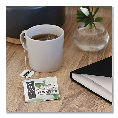 Organic Teas and Teasans, 1.4 oz Filterbag, Moroccan Mint, 18/Box (10104)