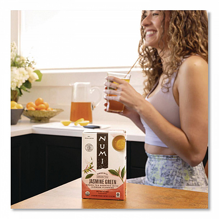 Organic Teas and Teasans, 1.27 oz Filterbag, Jasmine Green, 18/Box (10108)