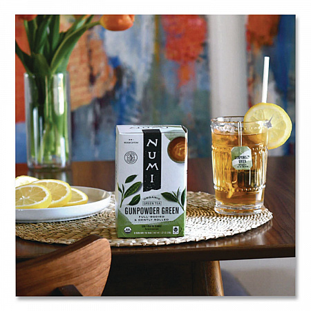 Organic Teas and Teasans, 1.27 oz Filterbag, Gunpowder Green, 18/Box (10109)
