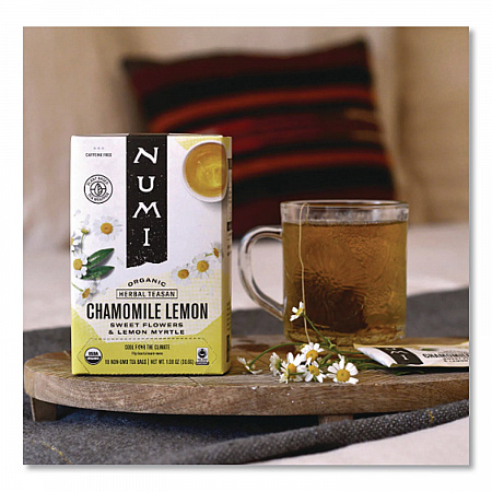 Organic Teas and Teasans, 1.8 oz Filterbag, Chamomile Lemon, 18/Box (10150)