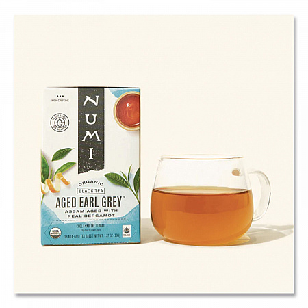 Organic Teas and Teasans, 1.27 oz Filterbag, Aged Earl Grey, 18/Box (10170)