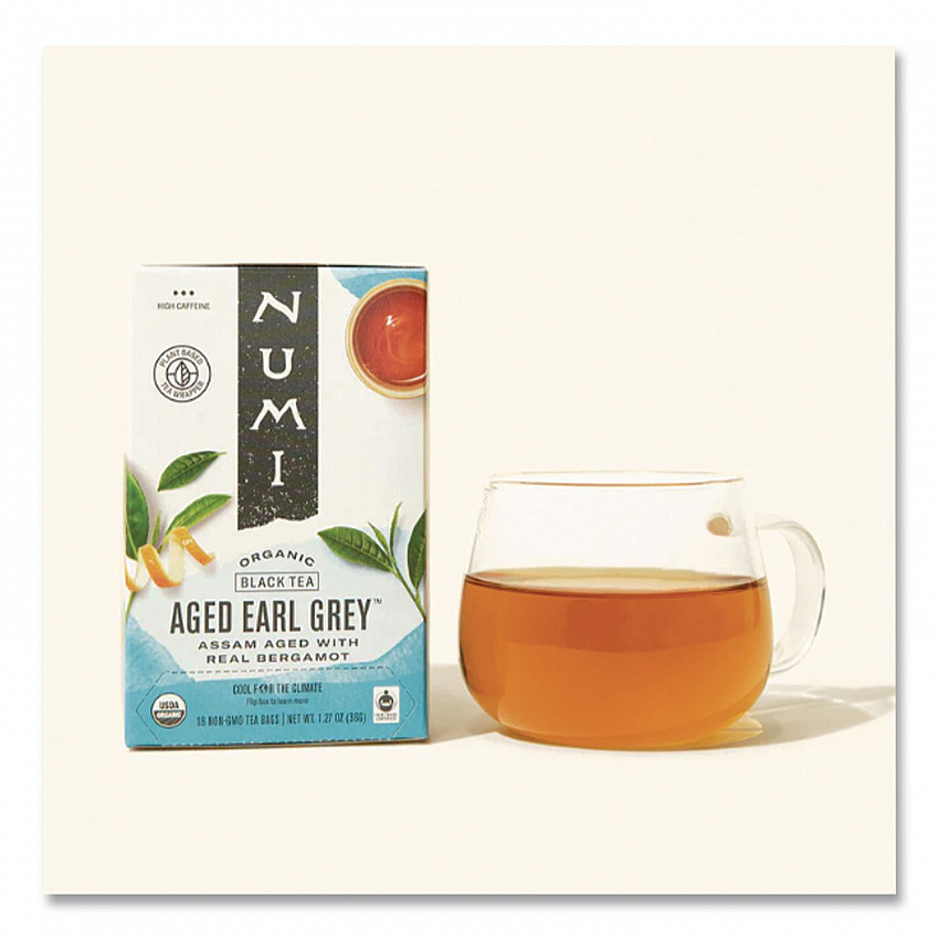 Organic Teas and Teasans, 1.27 oz Filterbag, Aged Earl Grey, 18/Box (10170)