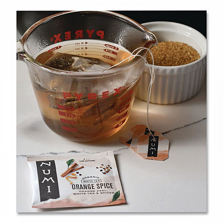 Organic Teas and Teasans, 1.58 oz Filterbag, White Orange Spice, 16/Box (10240)