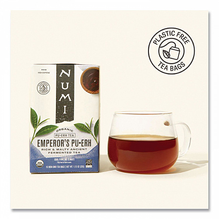 Organic Teas and Teasans, 0.13 oz Filterbag, Emperor's Puerh, 16/Box (10350)