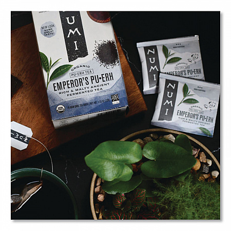 Organic Teas and Teasans, 0.13 oz Filterbag, Emperor's Puerh, 16/Box (10350)