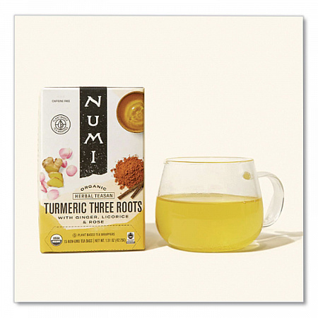 Turmeric Tea, Three Roots, 1.42 oz Bag, 12/Box (10550)