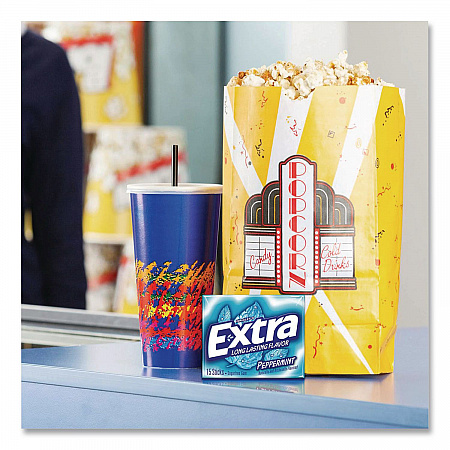 Extra Mint Variety Sugar-Free Gum, Peppermint/Polar Ice/Spearmint, 15 Sticks/Pack, 18 Packs/Carton (22002643)