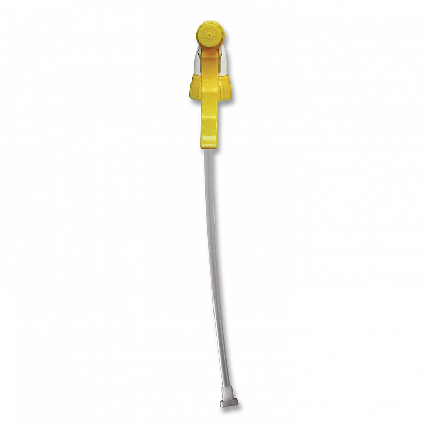 Chemical Resistant Trigger Sprayer, 9.88" Tube, Fits 32 oz Bottles, Yellow/White, 24/Carton (60192491)