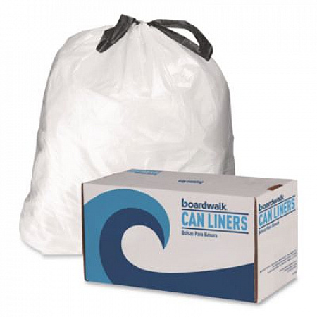 Drawstring Kitchen Bags/Liners, Drawstring, 13 gal, 24