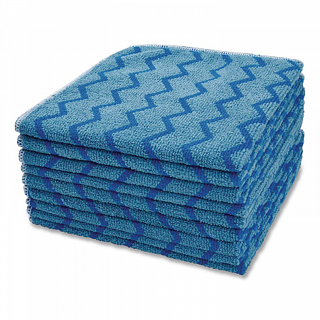 HYGEN Microfiber Cleaning Cloths, 16 x 16, Blue, 12/Carton (Q620BLUCT)