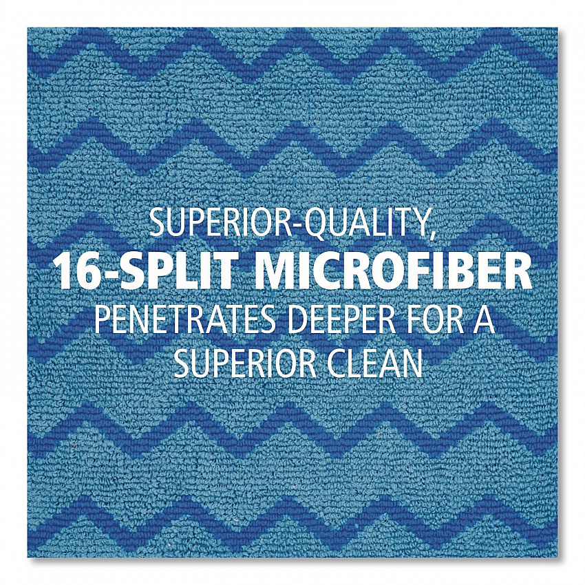 HYGEN Microfiber Cleaning Cloths, 16 x 16, Blue, 12/Carton (Q620BLUCT)